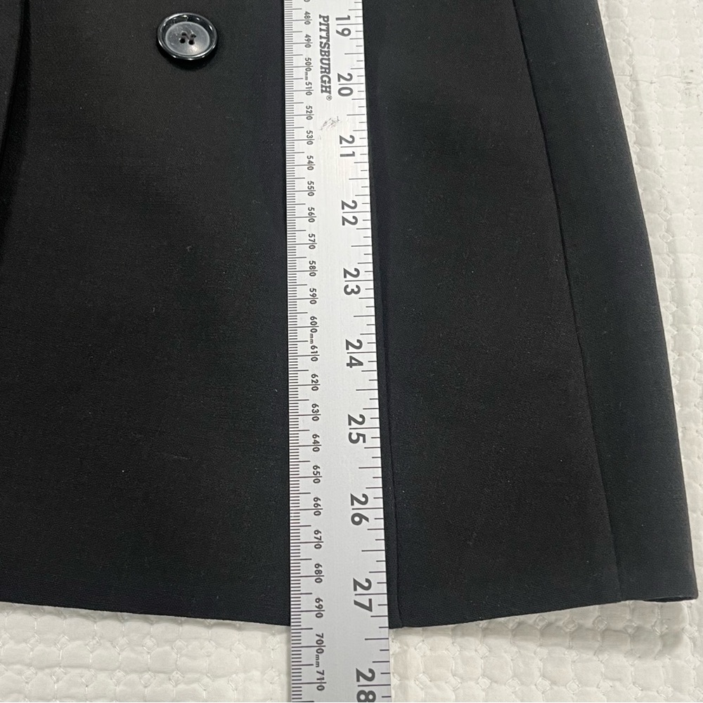 Akris Black Blazer Jacket Leather Collar Snakeskin Trim US 8 IT 44 - Picture 8 of 9